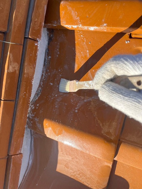 甲府市　瓦屋根工事